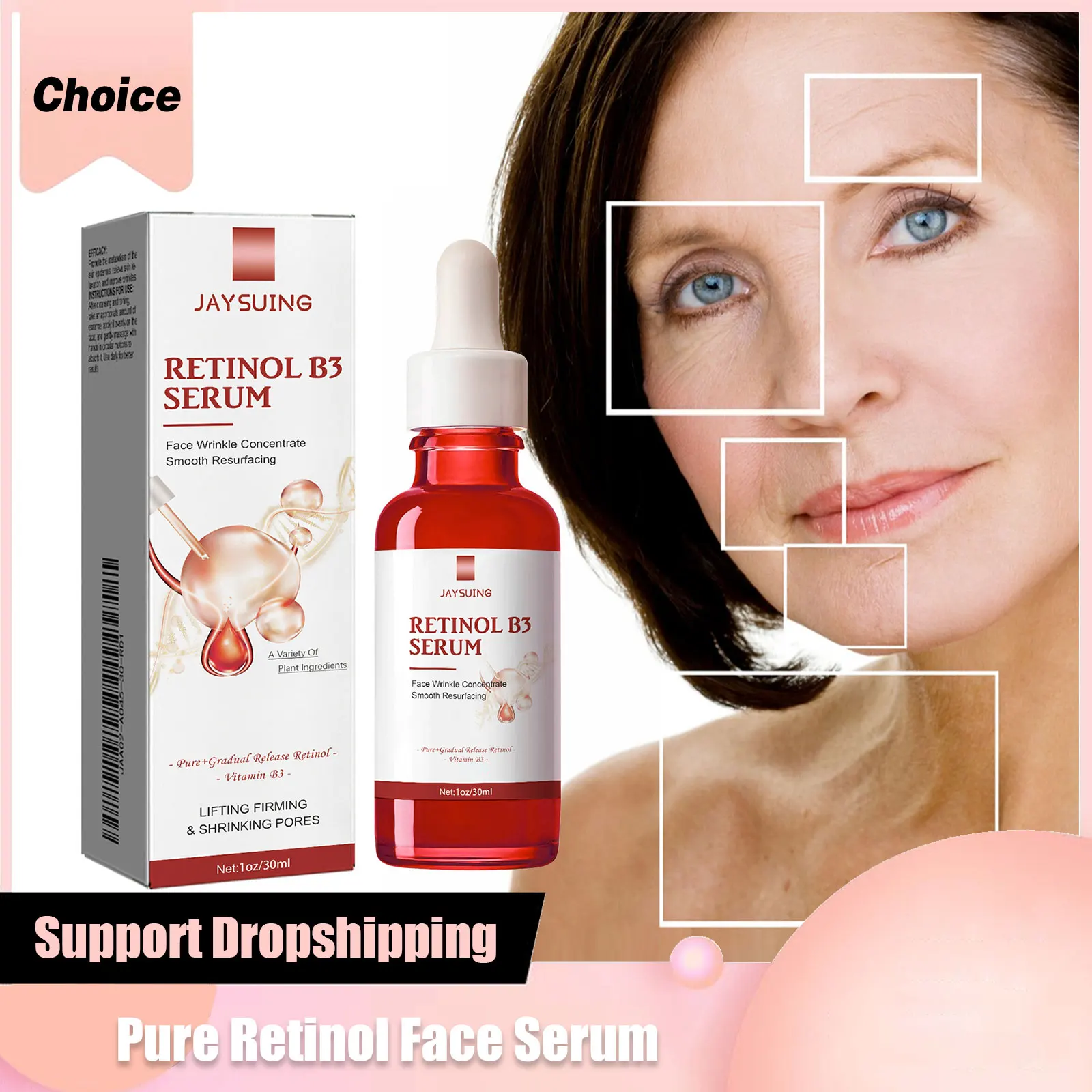 JAYSUING Чистая сыворотка для лица с ретинолом удаление морщин против старения
