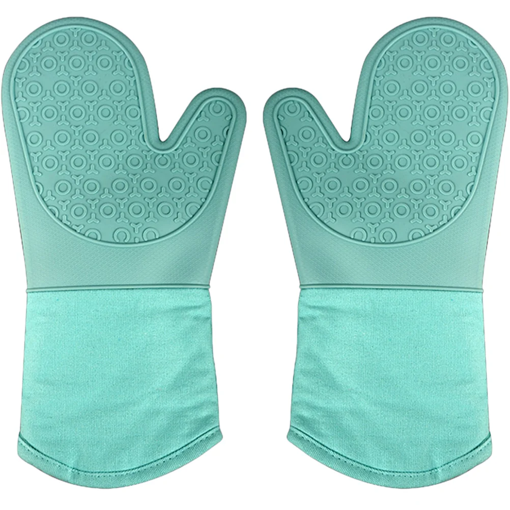 

1 Pair Restaurant Heat Resistant Anti-slip Kitchen Kitchen Hot Mitts Mittens