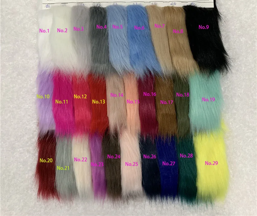 Wholesale thick quality pile 5cm plush fox fur,felt cloth,faux fur fabric, Carpet Decoration Materials