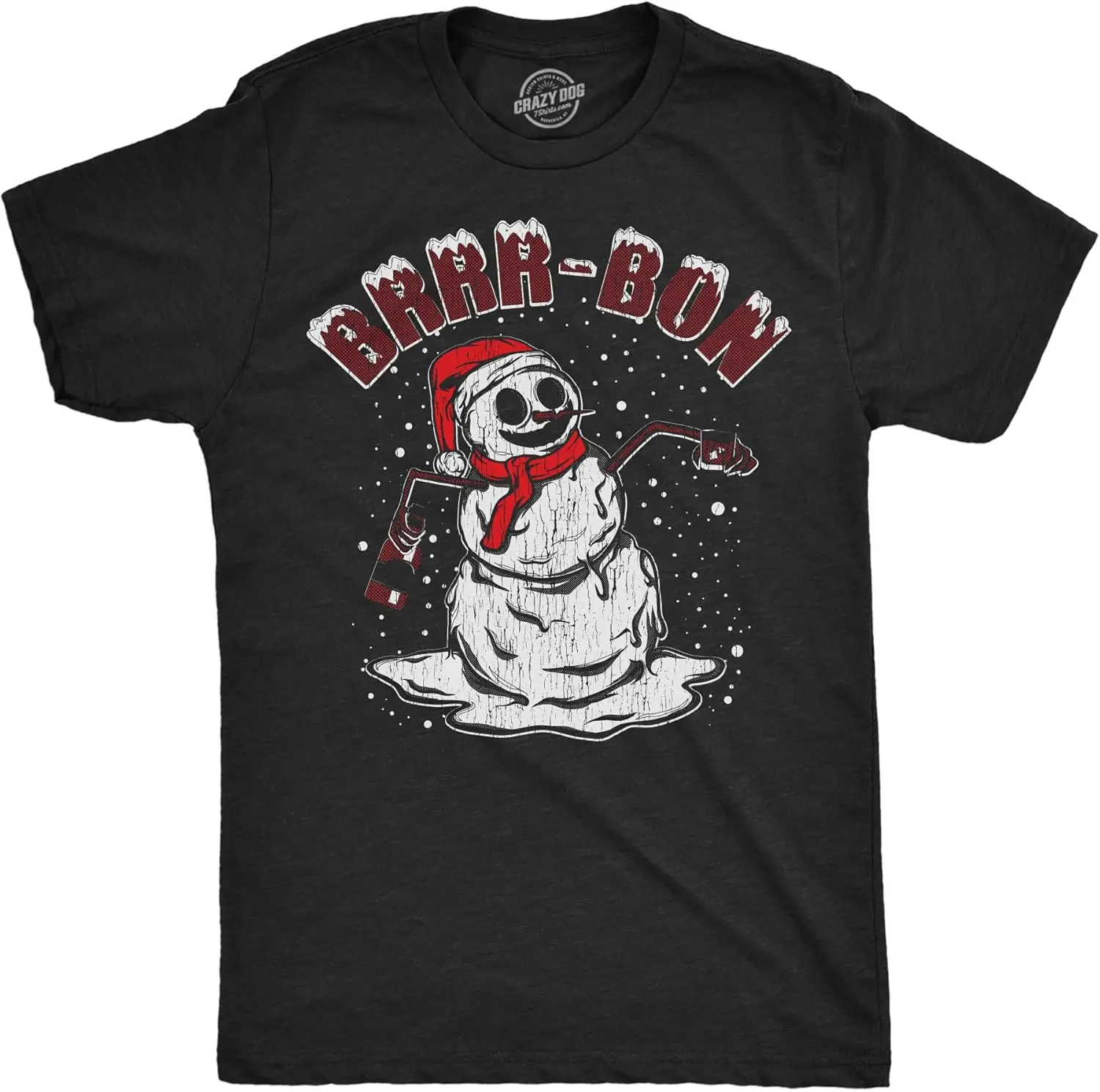 Мужские забавные футболки Brrr Bon саркастическая рождественская футболка для