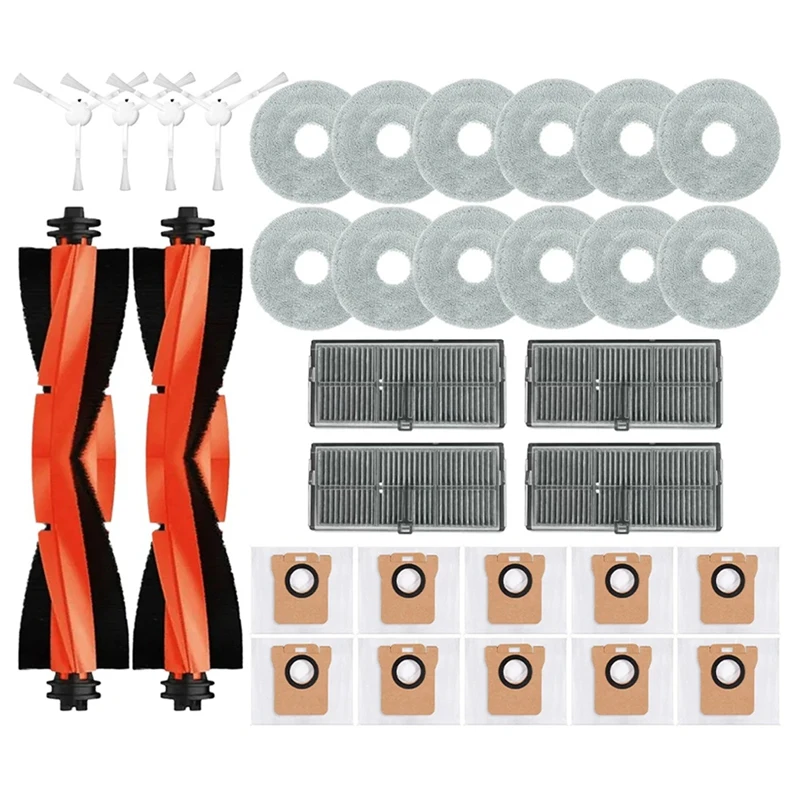 Для Xiaomi Mijia M30S D103CN робот-пылесос основная боковая щетка Hepa фильтр швабра тканевый