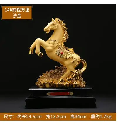 ART Horse Resin jewelry s ornaments Home Furnishing Malaysia a promising future living room decoration gift wineroom Art Statue