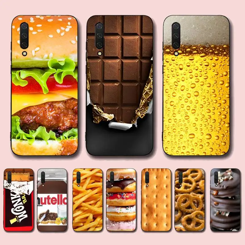 

Chocolate Beer Cookies Fries Phone Case for Xiaomi mi 5 6 8 9 10 lite pro SE Mix 2s 3 F1 Max2 3