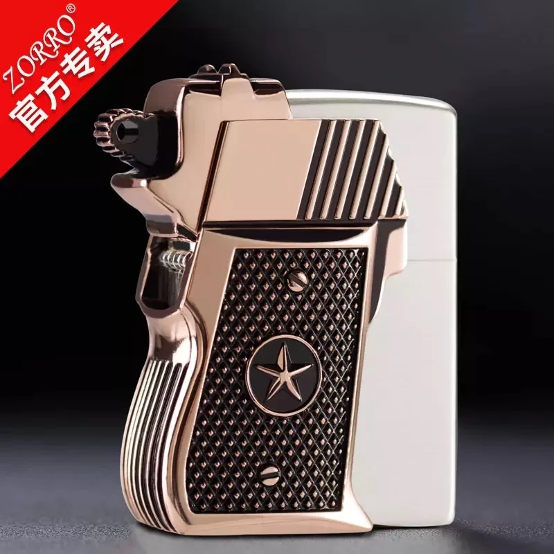 

New Zorro Pure Copper Carved Windproof Kerosene Lighter 91301 Gift