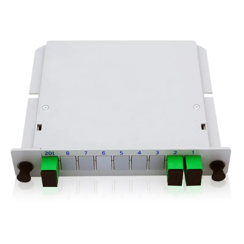 SC APC PLC 1X2 splitter Fiber Optical Box FTTH PLC Splitter box with 1X2 Planar waveguide type Optical splitter