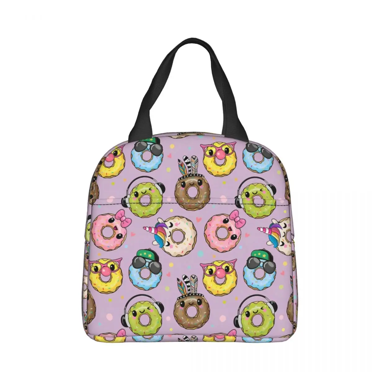 

Colorful Lunch Bag box Fruit Doughnut Children Aluminum Bag Foil Portable Lunchbox
