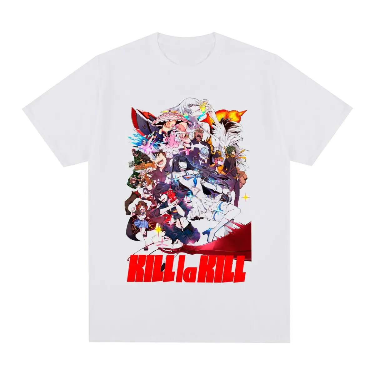 

Винтажная Футболка KILL La KILL, Хлопковая мужская футболка с японским аниме-рисунком, новая футболка, женские топы