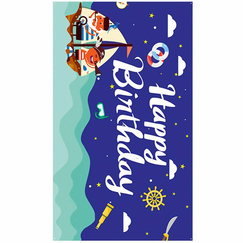 

Birthday Party Background Banner Wall Hanging Photo Happy Baby Tapestry Table Cloth Kids Ornament Booth Photoshoot Blanket