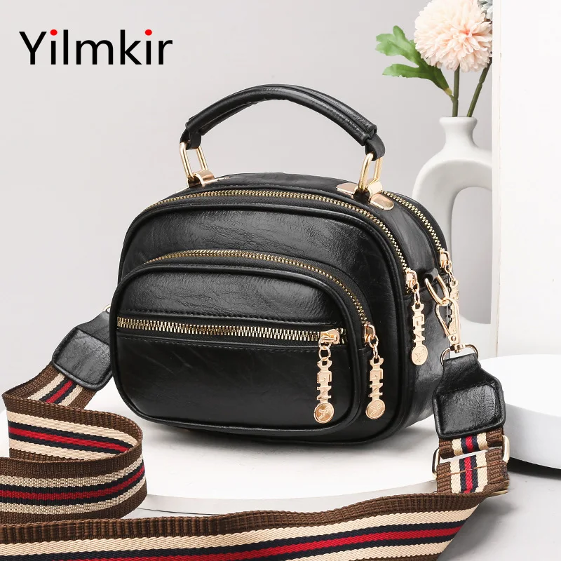 

Простая Вместительная женская сумка через плечо на молнии, универсальная женская сумка, Повседневная многофункциональная маленькая квадратная сумка