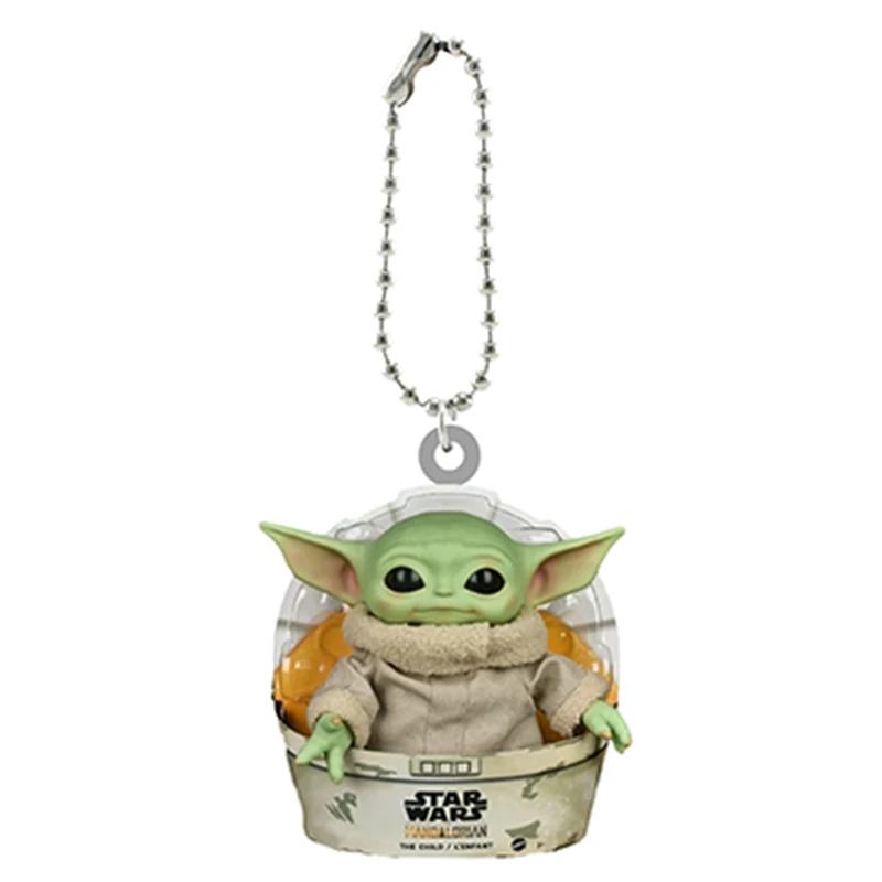 

Disney Star Wars Cuteness Baby Master Yoda Shape Keychain Acrylic Doll Key Chain Animation Ornaments for Friends Jewelrys FYD362