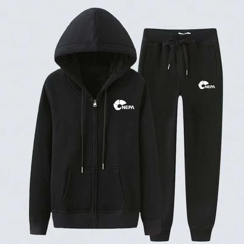 

2023 Men's Women Hoodies Sweatshirt+Sweatpants Suit New 2023 Autumn Winter Warm Sportswear Sets Men Hooded Pullover