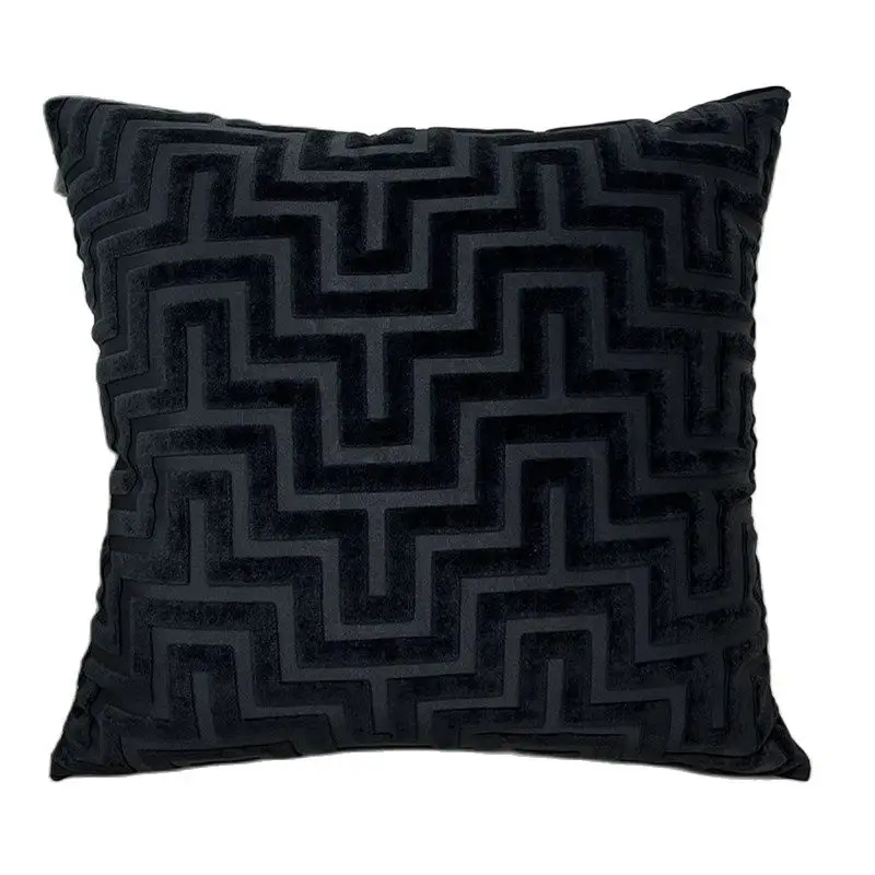 Декоративный роскошный современный жаккардовый Бархатный Чехол для подушки Гео наволочка для дивана наволочка для сиденья наволочка для дома от производителя