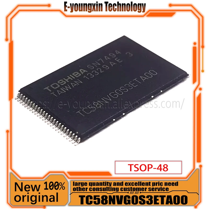 

5 шт./партия IC TC58NVG0S3ETA00 TSOP-48 100% оригинал
