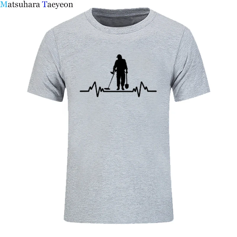 Мужская футболка с детектором сердечного ритма летняя в стиле хип-хоп Streetweart