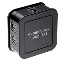 dersheng 1 input 3 output spdif toslink optical audio splitter 1x3 digital fiber optic audio divider for ps3 dvd hdtv stb new
