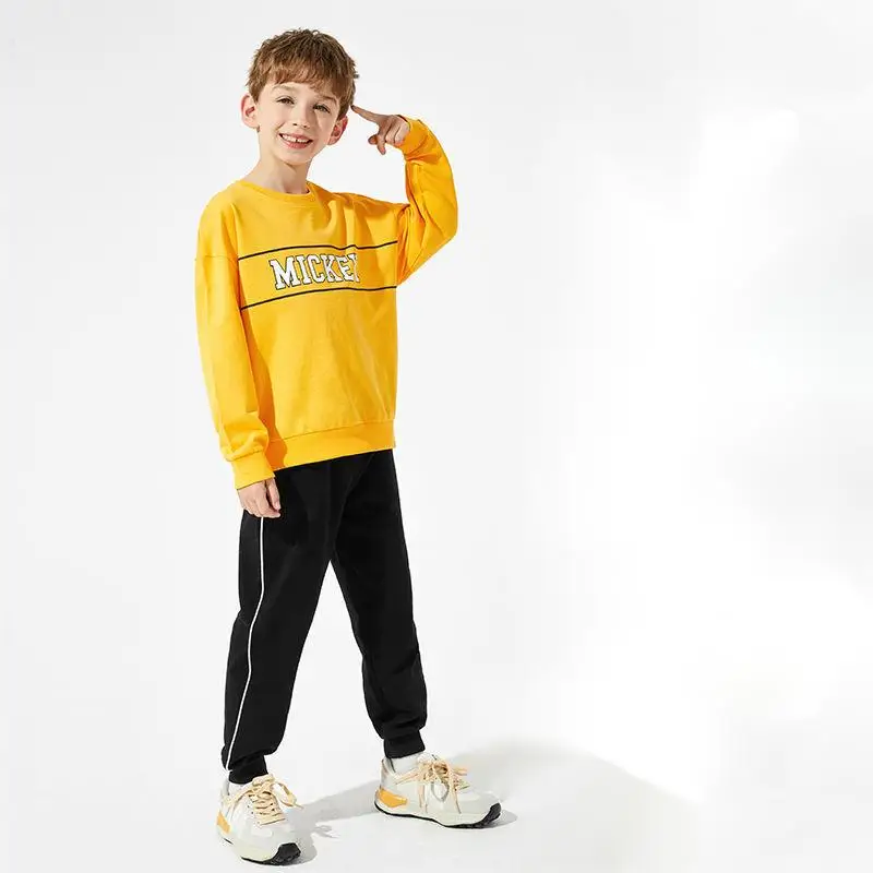 

Disney Boys Clothing Sets 4 To 12 Years Cotton Mickey Mouse Long Sleeve Sport Suit Casual Outfit Kids Tracksuit for Boys
