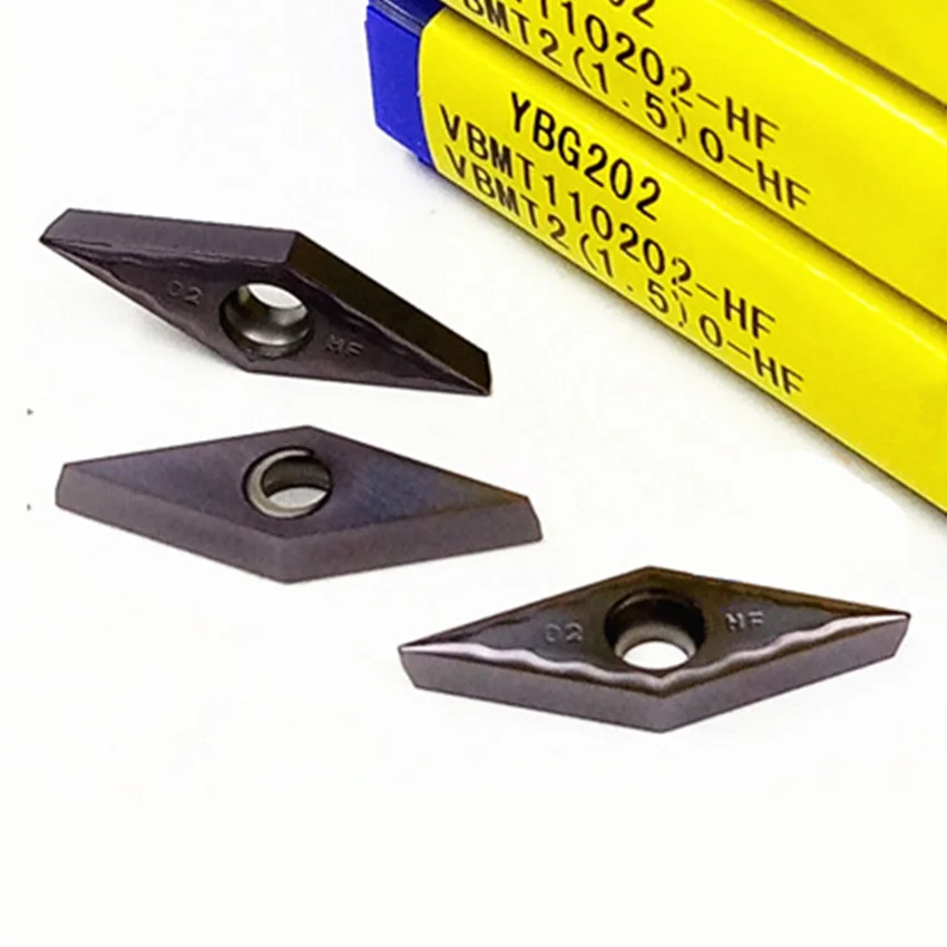 

ZC-CT VBMT110202-HF YBG202/VBMT110204-HF YBG202/VBMT110208-HF YBG202 CNC carbide inserts 10Pcs/BOX