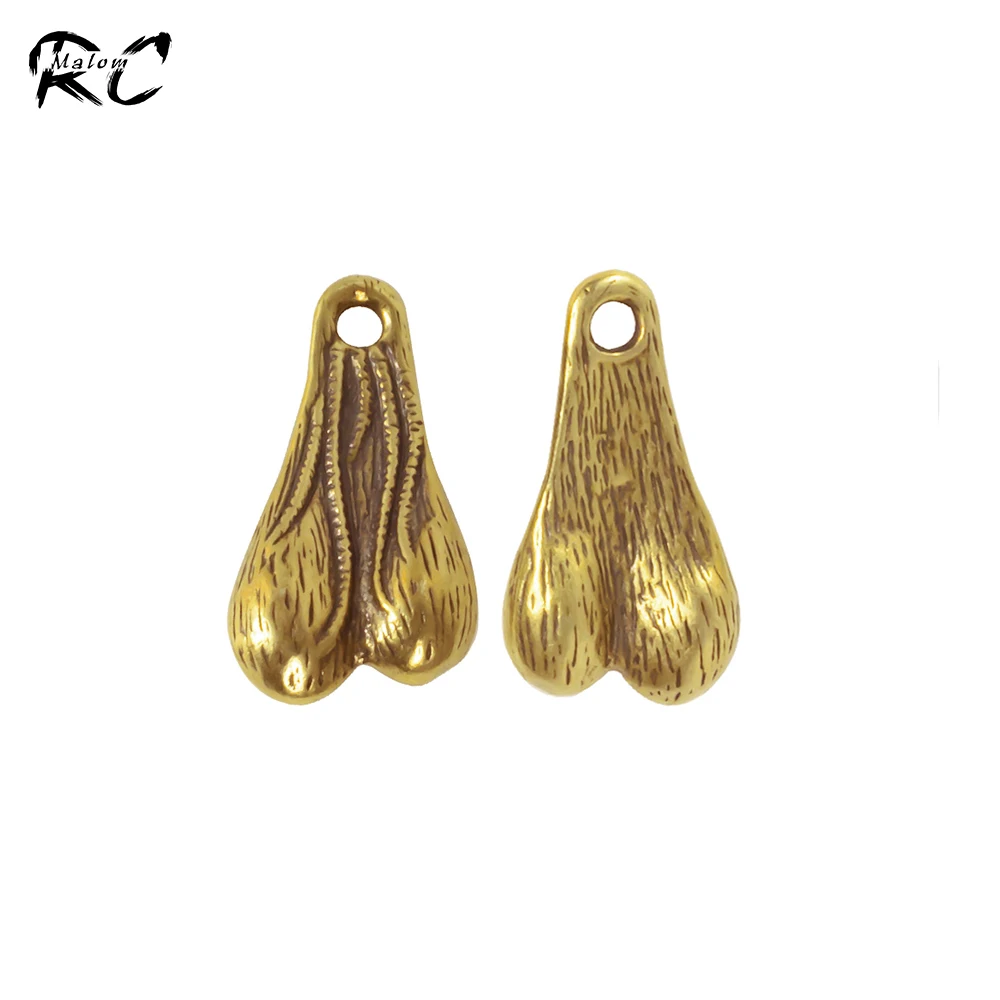 

Brass Truck Nuts Dangler Balls Testicles Keychain Decorations for 1/10 RC Car Crawler SCX10 SCX6 AT6 TRX4 EX86190 ZP1001 YK4102