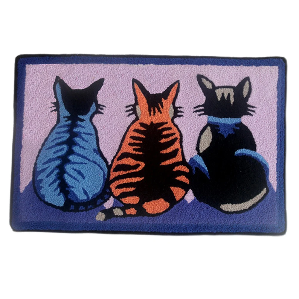 

Crafts for adults Latch hook rug kit Embroidery carpet with Pre-Printed Pattern Cats Rug making kits Handcrafts Tapestry kit