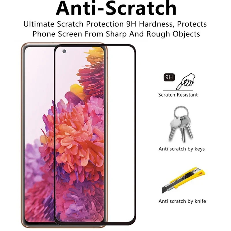 Защитный чехол из закаленного стекла 9d для samsung s20 fe на galaxy s20fe s 20 20s ef fan edition 4g 5g