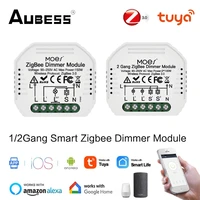 tuya zigbee 3 0 dimmer switch module with smart life app 12 way control smart home interruptor work for alexa google home alice