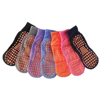 cotton anti slip floor socks trampoline socks adult comfortable wear resistant anti slip sports yoga socks foot massage