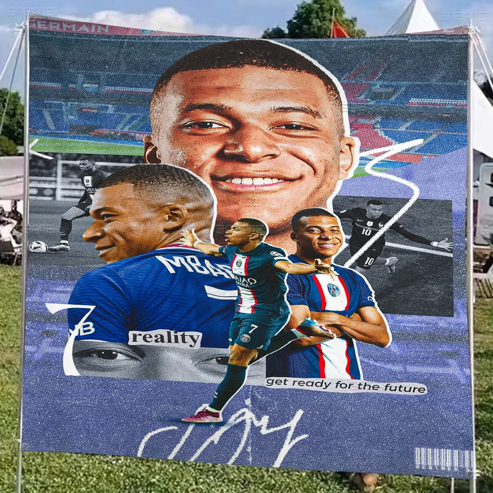 Футбол Cool-M-Mbappe S-Superstar мультяшный флаг настенный подвесной баннер украшение для