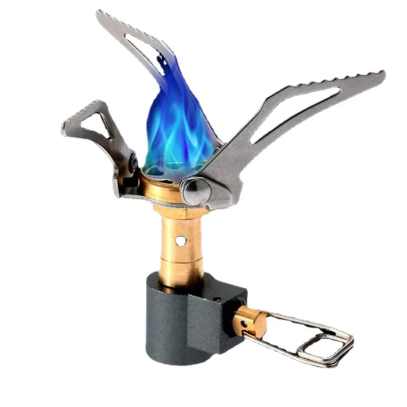 

BRS Outdoor Portable Solo Titanium Camping Gas Stove 50g Lightweight Mini Gas Cooker Burner Camping Hiking Gas Burner brs-3000t