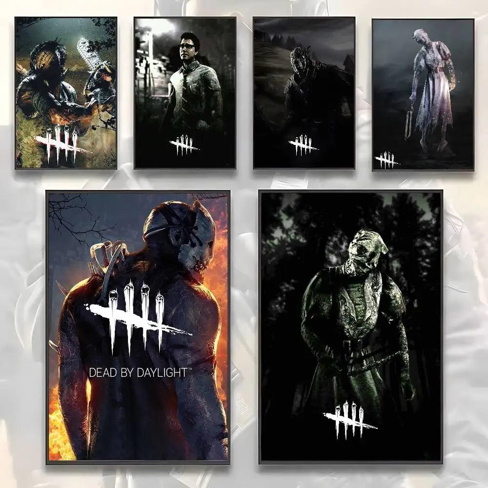Фото Постер-наклейка Game D-Dead By D-Daylight, водонепроницаемая наклейка с принтом, настенное искусство для гостиной, спальни, домашнего декора №2