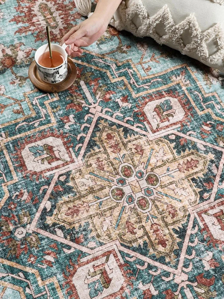 Ретро ковры для гостиной большой площади креативный геометрический цветочный