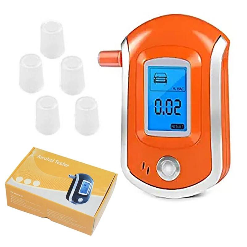 

LCD Screen Breathalyzer Alcohol Breath Tester Mini Breath Breathalyzer Detector Handheld Alcohol Sensor