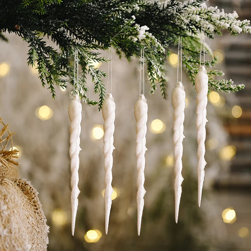 

FEEUNM Рождественские украшения из искусственного льда 6 шт.