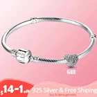 Лидер продаж 2022, браслет-цепочка из стерлингового серебра 925 пробы в виде змеи, подходящие к оригинальному памуре, Шарм-бусины для женщин, ювелирные изделия для девушки, подарок