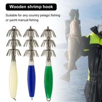 realistic fake shrimp bait three layer umbrella hook avoid decoupling accessories fishing lure baits fishing supplies