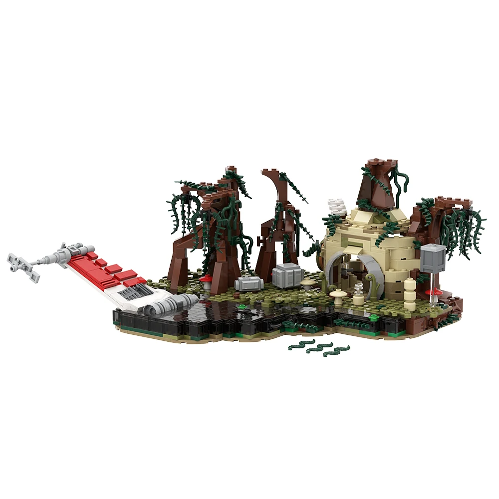 Конструктор Moc из классического фильма Dagobah тренировочный диорама модель сделай