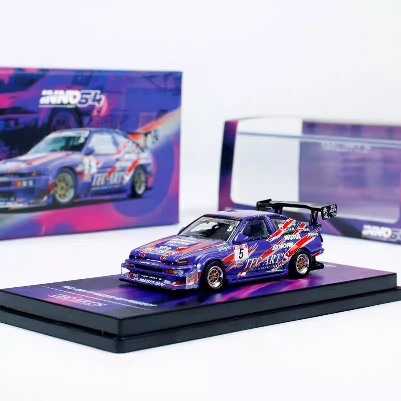 Модели INNO64 1:64 AE86 TRUENO N2 PROJECT Коллекция литья под давлением сплава модель