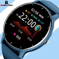 rollstimi smart watch full touch screen sport fitness watch for men women blood oxygen monitor ip67 bluetooth for android ios