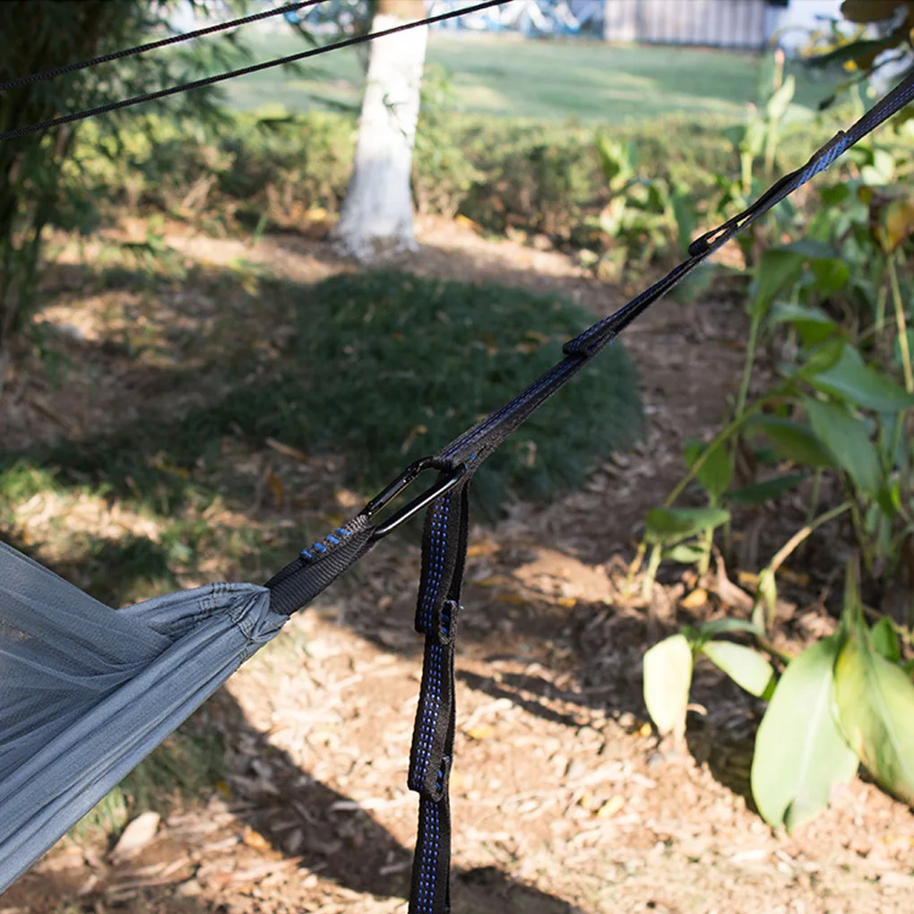 

Tree Swing Hanging Kit Straps Adjustable Connecting Belt Carabiners Garden Patio Outdoor Travel Hammock Chair Hook