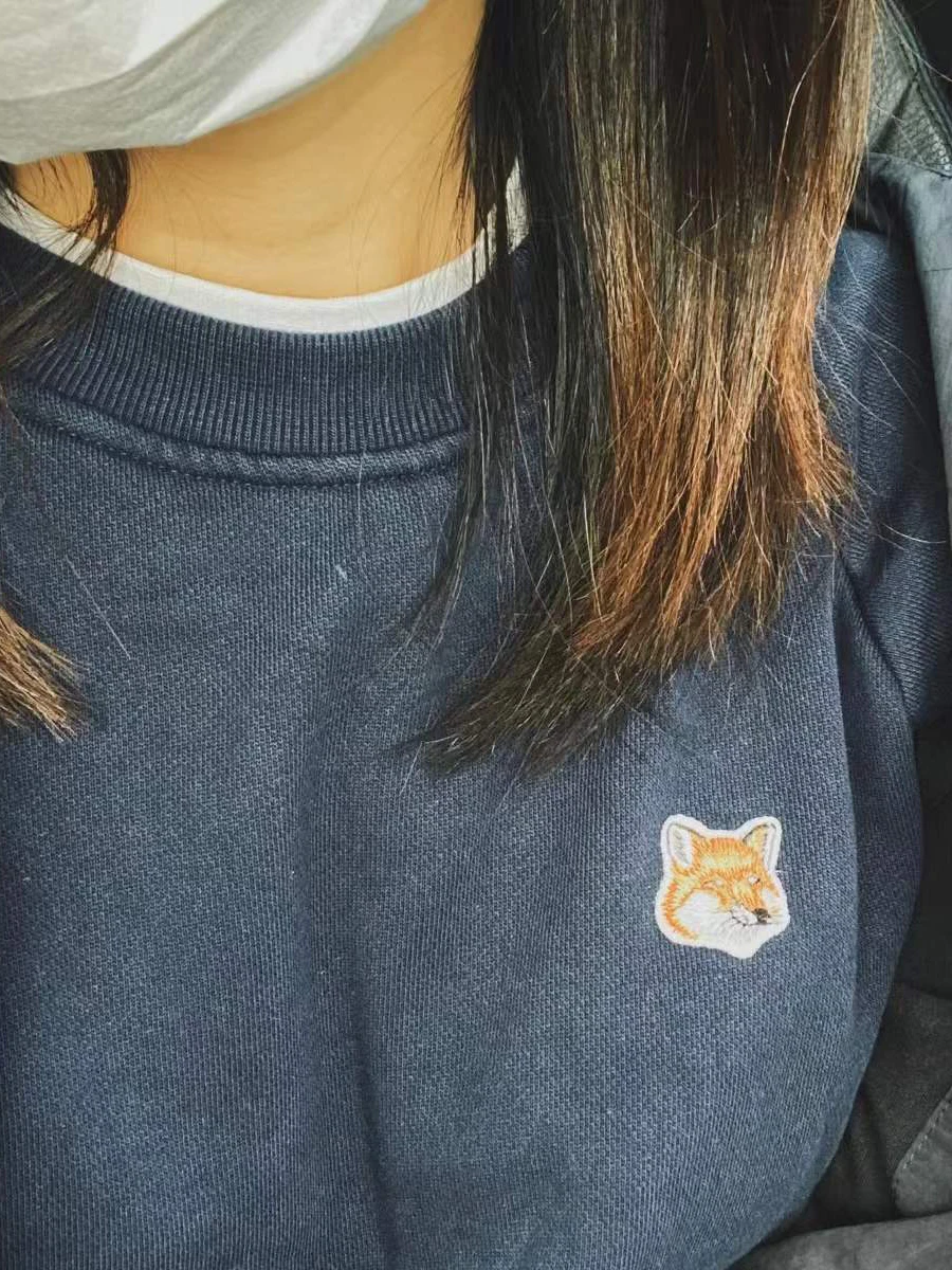 

Женская хлопковая толстовка с круглым вырезом, с вышивкой