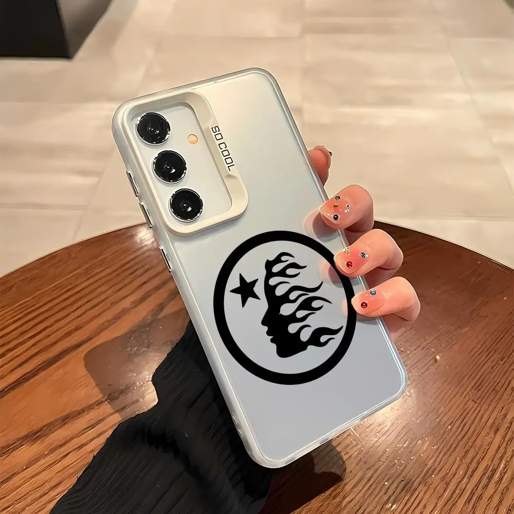 Модный чехол для телефона H-HellstarS Samsung Galaxy S25 S24 S23 Ultra S22 Plus S20 A55 лазерный цветной