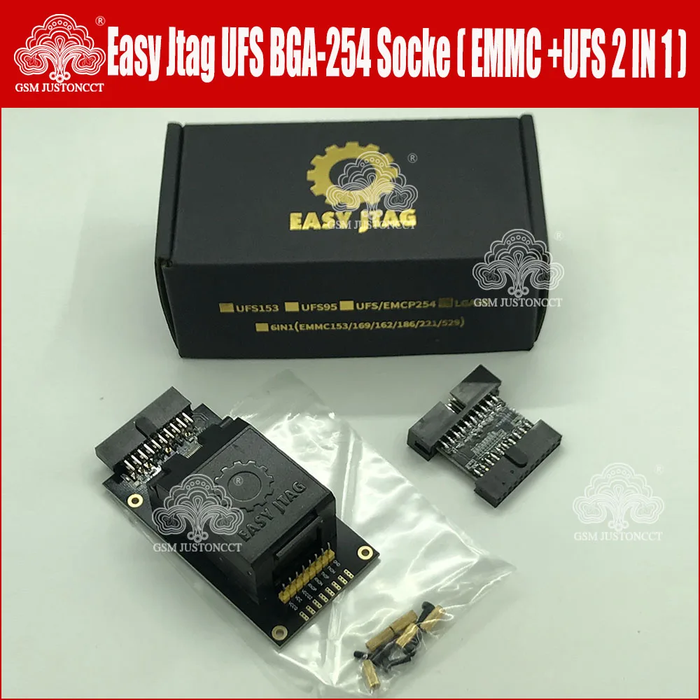 Новинка 2022 оригинальная розетка Easy-Jtag Plus UFS BGA-254 Socket / EMMC 254(EMMC + 2 в 1) адаптер для