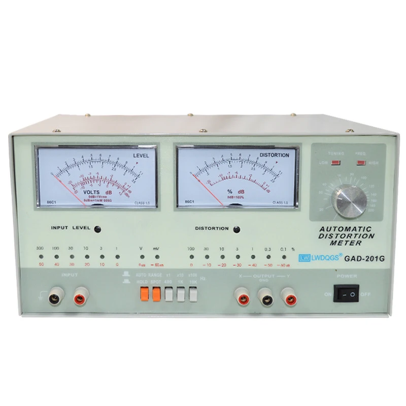 

GAD-201G AC Voltage Measurement 1mV-300Vrms 12 Gear Detection Signal Waveform Purity Tester Audio Automatic Distortion Meter
