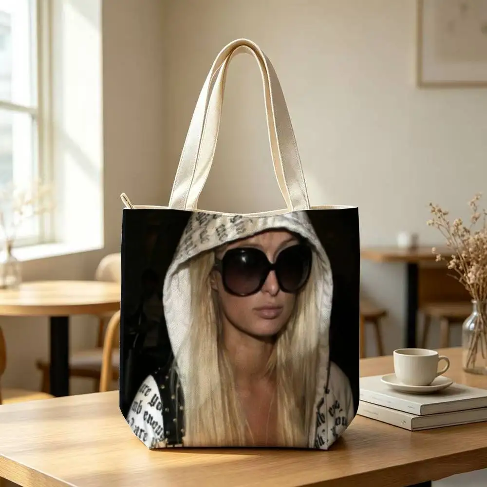 Фото Сумка-шоппер Paris Hilton Got Blow для женщин, многоразовая, на молнии, с вдохновляющими цитатами, наплечная сумка с принтом №5