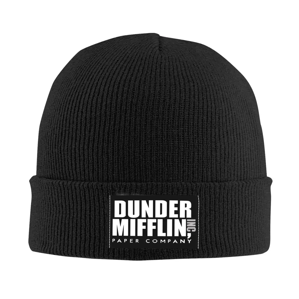 The Office TV Show Dunder Mifflin Paper Company Skullies Beanies Caps Winter Warm Knitting Hat Adult Bonnet Hats Outdoor Ski Cap