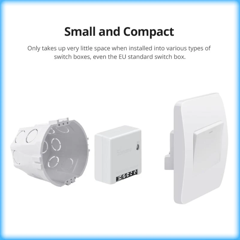 Смарт-переключатель SONOFF MINI R2 с поддержкой Wi-Fi двухстороннее управление модуль
