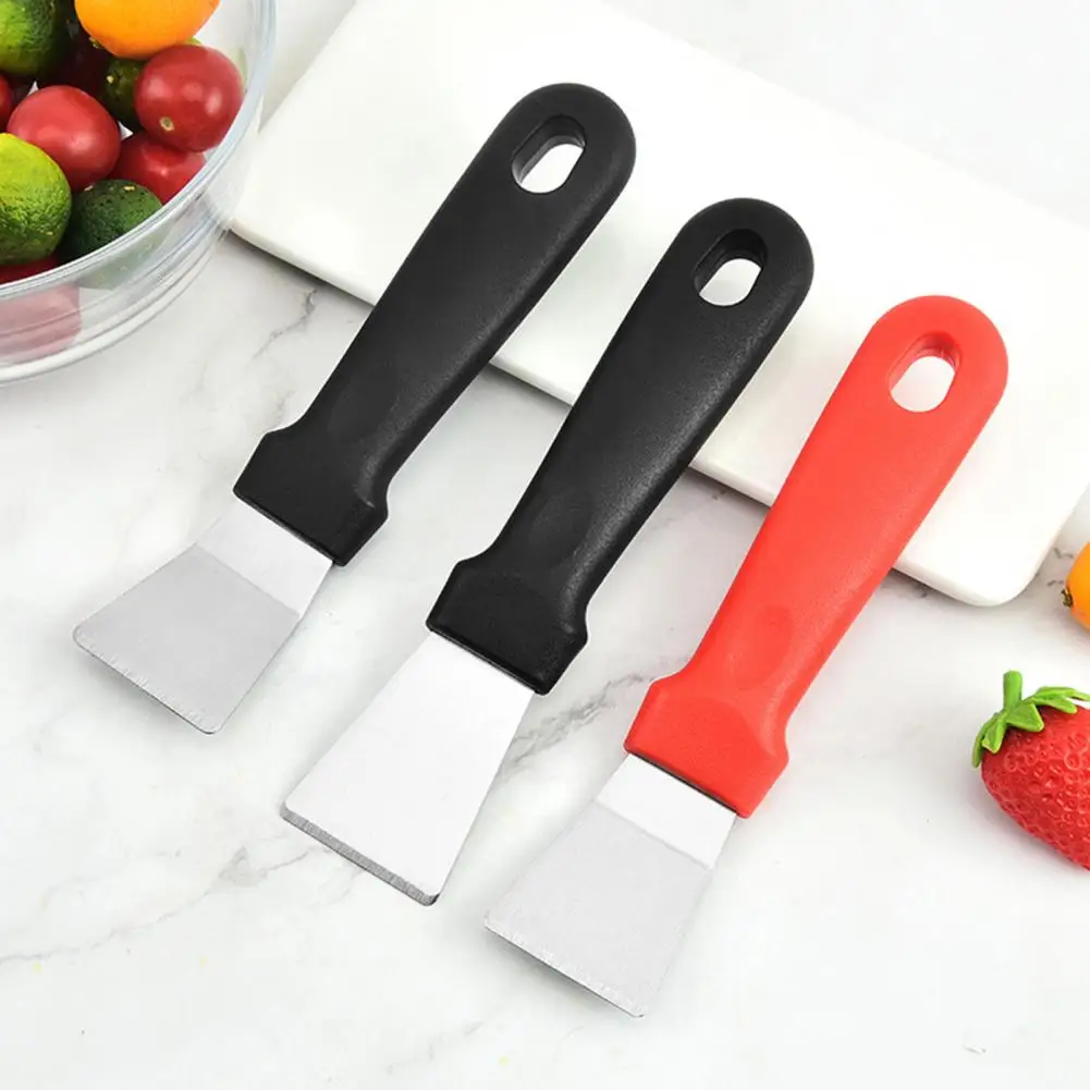 

Efficient Cleaning Shovel Soft Handle Stainless Steel Portable Multipurpose Oil Stain Shovel for Kitchen