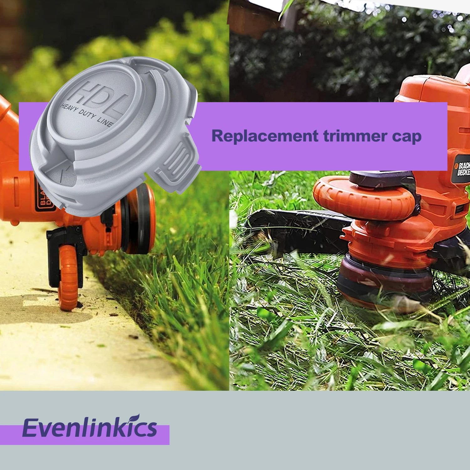Сменная Крышка Evenlinkics Для Триммера Сорняков Совместимая С Black + Decker STC5433 Type 1 STC5433PC