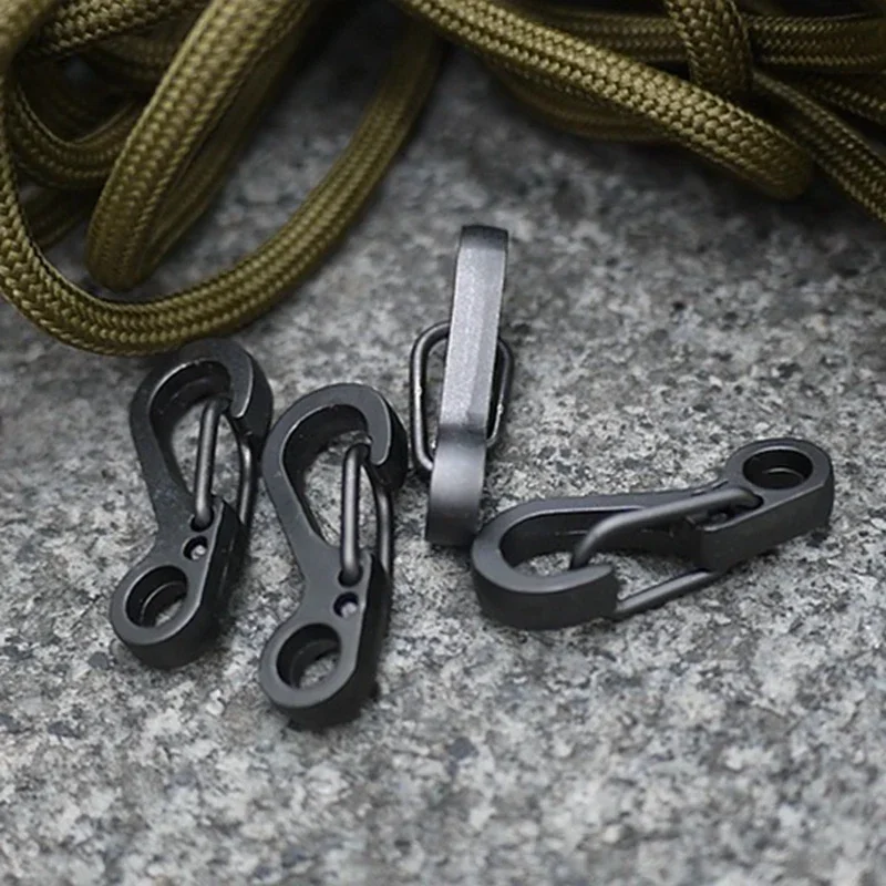 EDC SF Gear мини пружинная подвеска для альпинизма паракорд Quickdraw карабин тактический