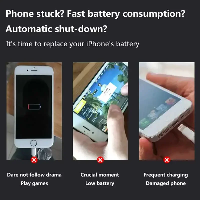 XDOU 2023 Новый аккумулятор для телефона IPhone 7 IPhone7 с бесплатным набором инструментов