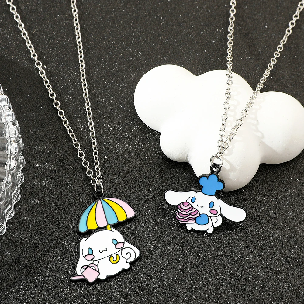 Sanrio Милое Ожерелье В Форме Пончика Для Женщин И Девочек Модный Аксессуар На Шею